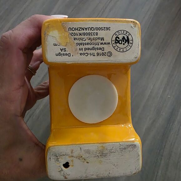 Yellow Giraffe Ceramic Coin Bank - Picture 11 of 12